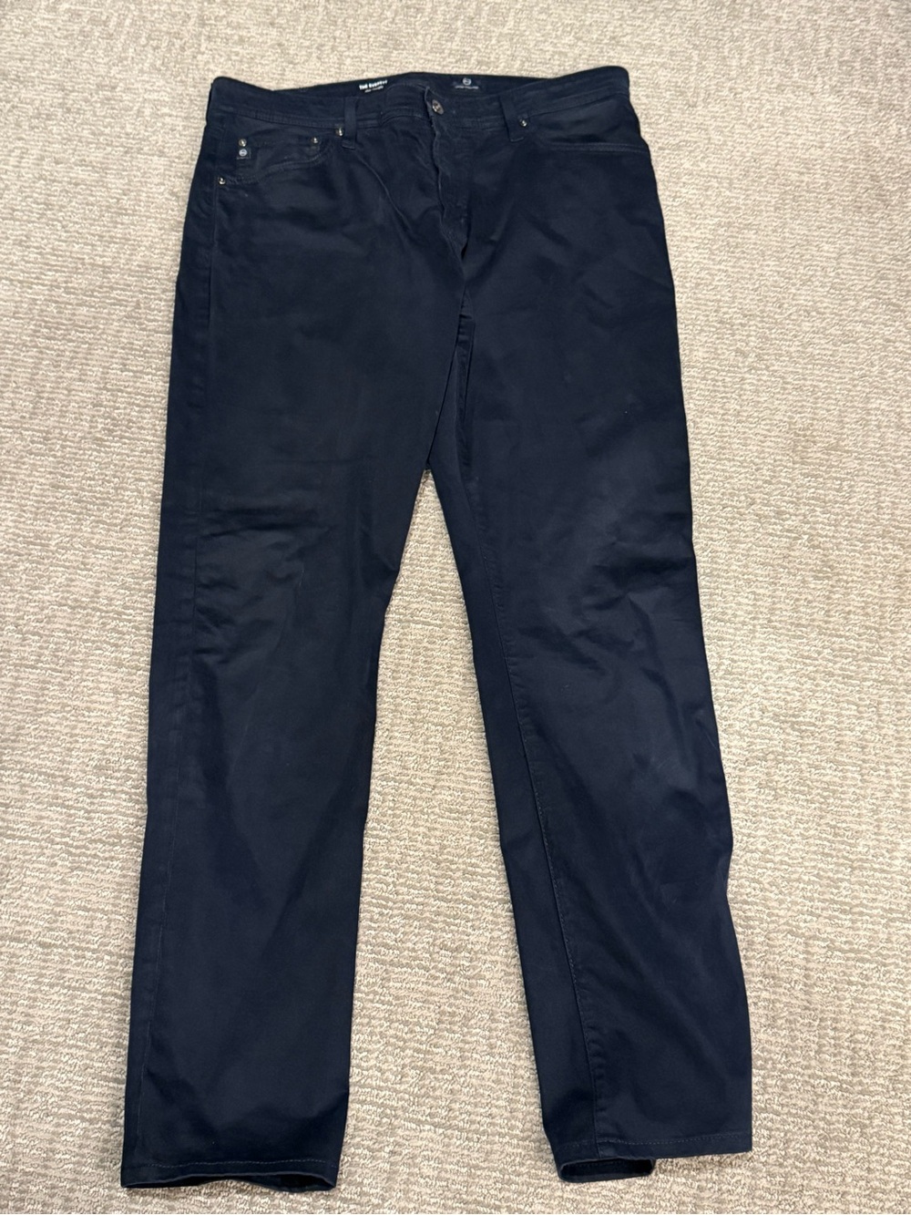 AG Men's Black Pants Jeans 36x34 Everett Straight EUC